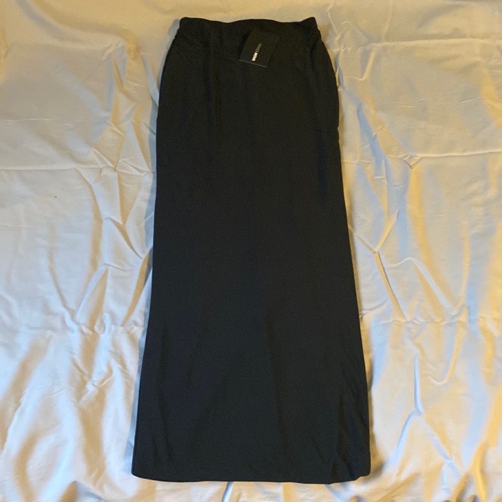 BLACK XS MAXI PENCIL SKIRT FROM FASHION NOVA